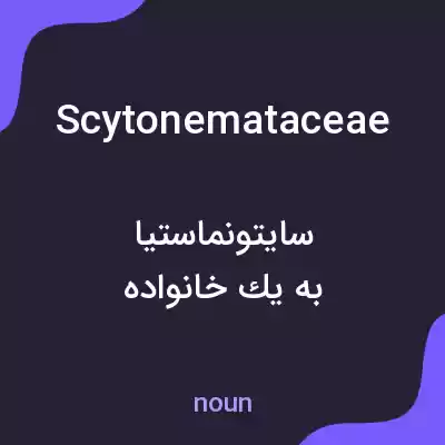 معنی scytonemataceae به فارسی معنی scytonemataceae به فارسی