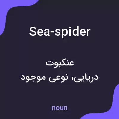معنی sea-spider به فارسی معنی sea-spider به فارسی