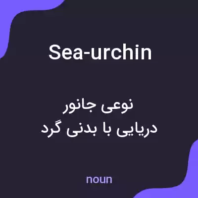 معنی sea-urchin به فارسی معنی sea-urchin به فارسی