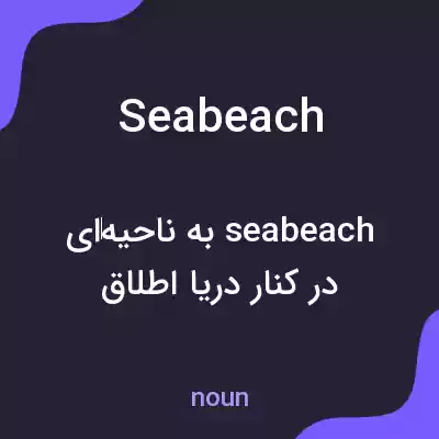 معنی seabeach به فارسی معنی seabeach به فارسی