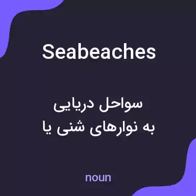 معنی seabeaches به فارسی معنی seabeaches به فارسی