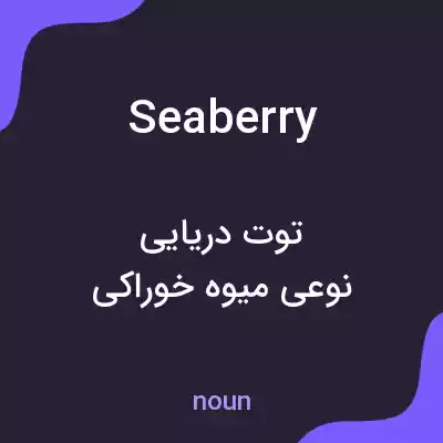 معنی seaberry به فارسی