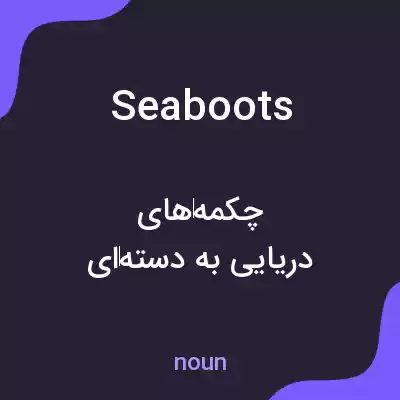 معنی seaboots به فارسی