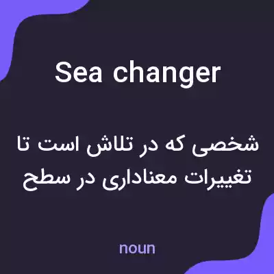 معنی seachanger به فارسی معنی seachanger به فارسی