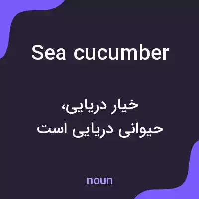 معنی sea cucumber به فارسی معنی sea cucumber به فارسی