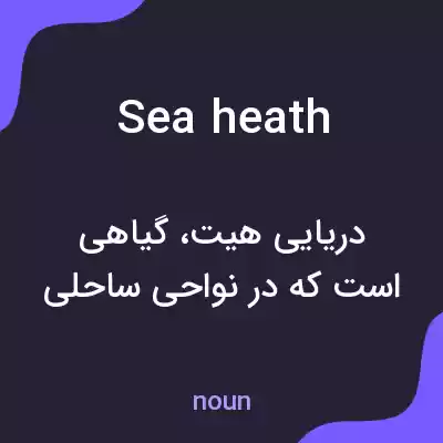 معنی sea heath به فارسی معنی sea heath به فارسی