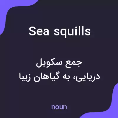 معنی sea squills به فارسی معنی sea squills به فارسی