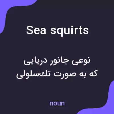 معنی sea squirts به فارسی معنی sea squirts به فارسی