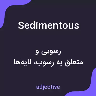 معنی sedimentous به فارسی معنی sedimentous به فارسی