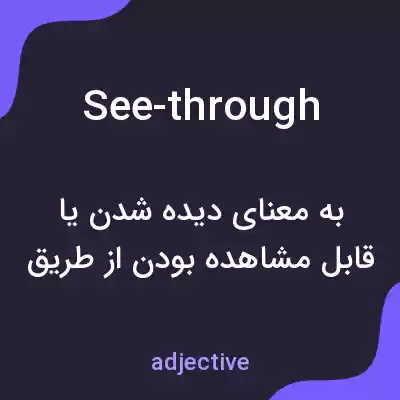 معنی see-through به فارسی معنی see-through به فارسی