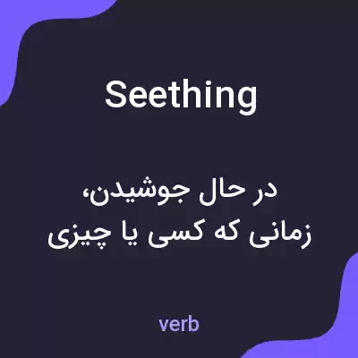 معنی seething به فارسی معنی seething به فارسی