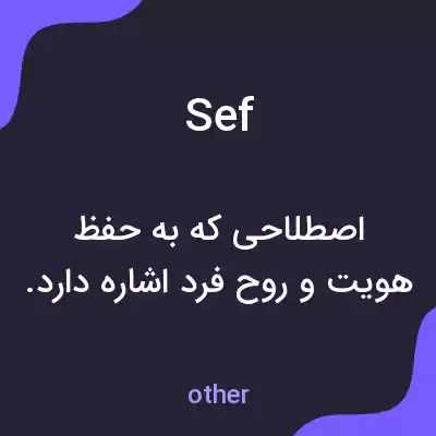 معنی sef به فارسی معنی sef به فارسی