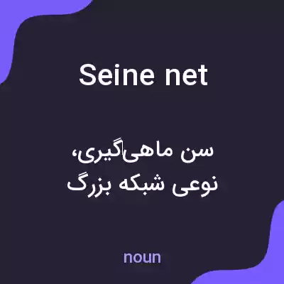 معنی seine net به فارسی معنی seine net به فارسی