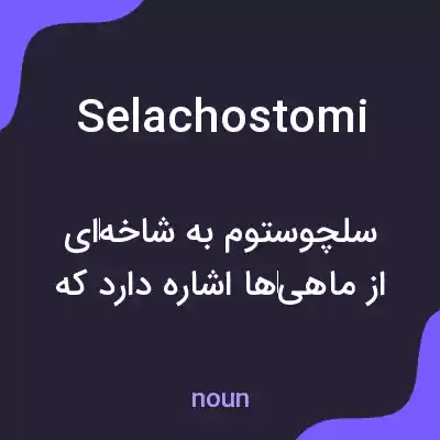 معنی selachostomi به فارسی معنی selachostomi به فارسی
