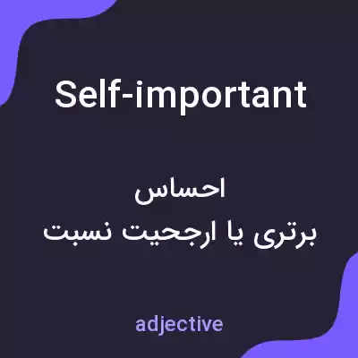معنی self-important به فارسی معنی self-important به فارسی
