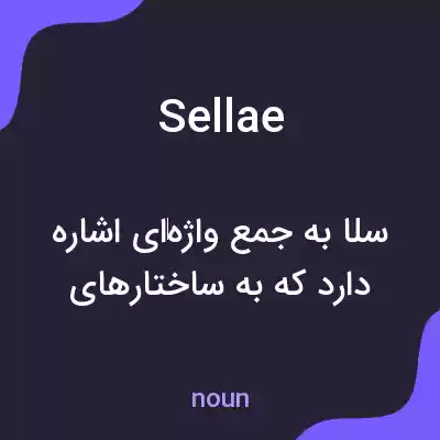 معنی sellae به فارسی معنی sellae به فارسی