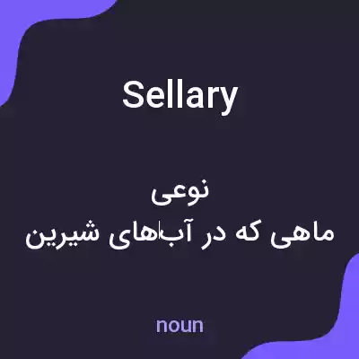 معنی sellary به فارسی
