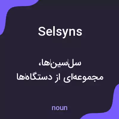 معنی selsyns به فارسی معنی selsyns به فارسی