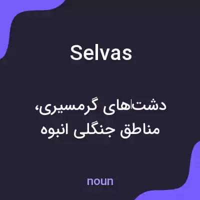 معنی selvas به فارسی معنی selvas به فارسی