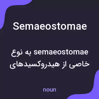 معنی semaeostomae به فارسی معنی semaeostomae به فارسی