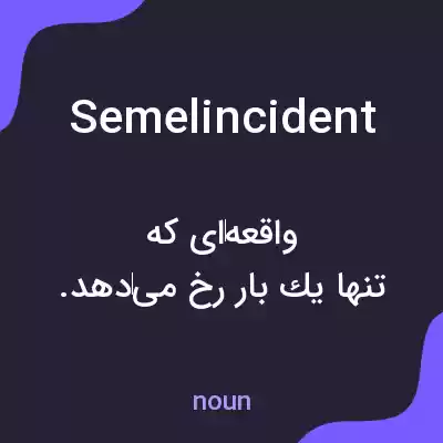 معنی semelincident به فارسی
