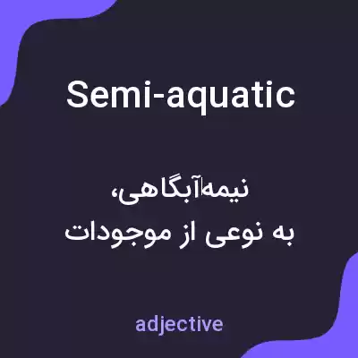 معنی semi-aquatic به فارسی معنی semi-aquatic به فارسی