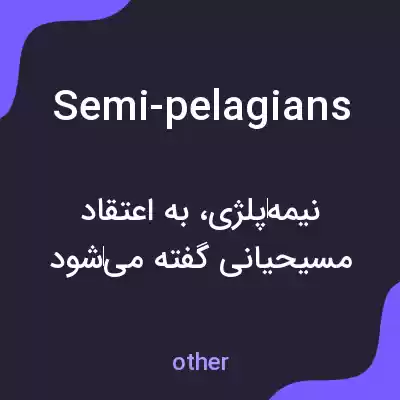 معنی semi-pelagians به فارسی معنی semi-pelagians به فارسی