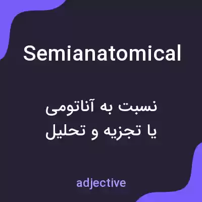 معنی semianatomical به فارسی معنی semianatomical به فارسی