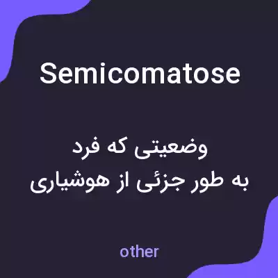 معنی semicomatose به فارسی معنی semicomatose به فارسی