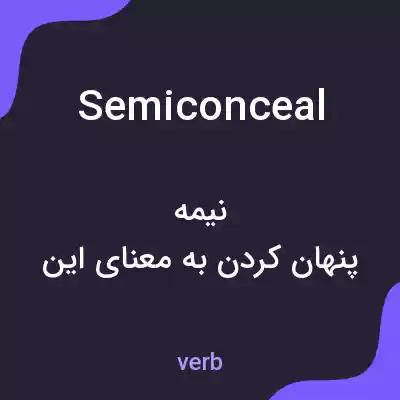 معنی semiconceal به فارسی معنی semiconceal به فارسی