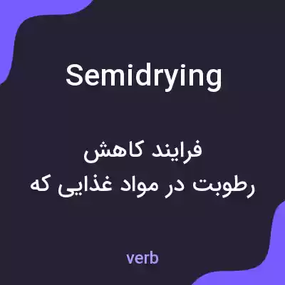 معنی semidrying به فارسی معنی semidrying به فارسی
