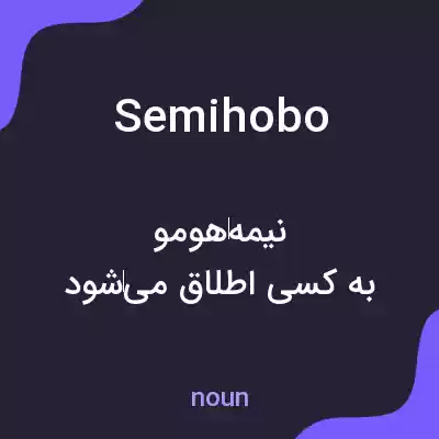 معنی semihobo به فارسی معنی semihobo به فارسی