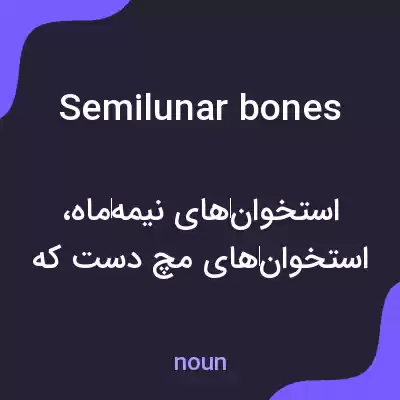 معنی semilunar bones به فارسی معنی semilunar bones به فارسی