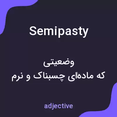 معنی semipasty به فارسی معنی semipasty به فارسی