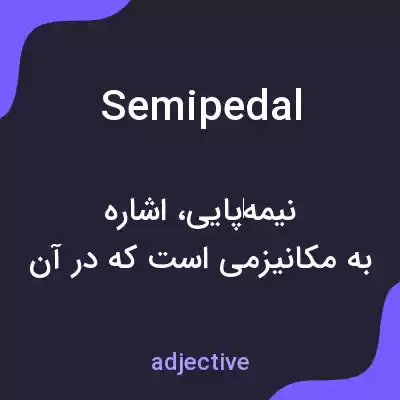 معنی semipedal به فارسی معنی semipedal به فارسی