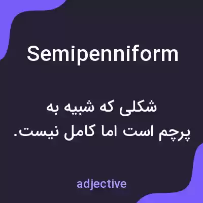 معنی semipenniform به فارسی معنی semipenniform به فارسی