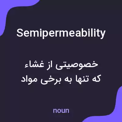 معنی semipermeability به فارسی معنی semipermeability به فارسی