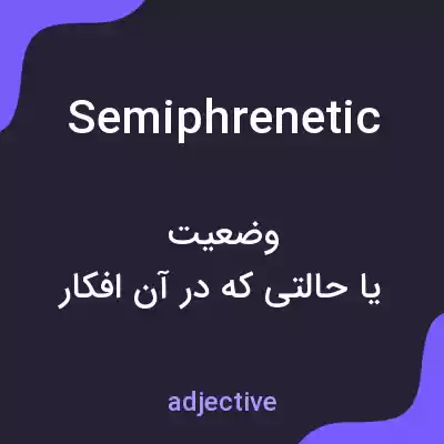 معنی semiphrenetic به فارسی معنی semiphrenetic به فارسی
