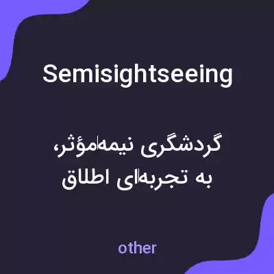 معنی semisightseeing به فارسی معنی semisightseeing به فارسی
