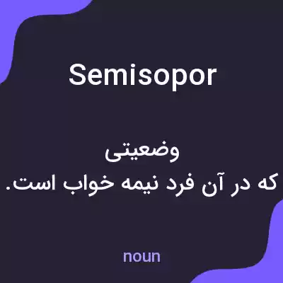 معنی semisopor به فارسی معنی semisopor به فارسی