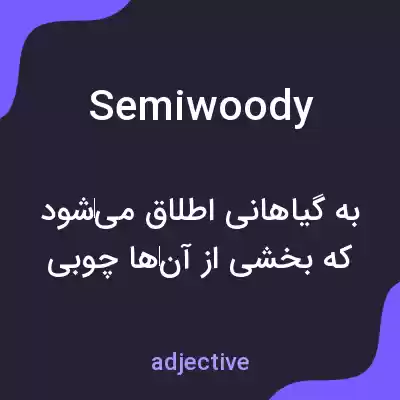 معنی semiwoody به فارسی معنی semiwoody به فارسی