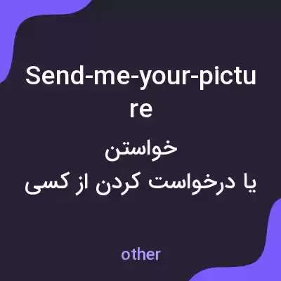 معنی send-me-your-picture به فارسی