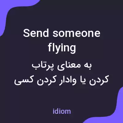 معنی send someone flying به فارسی معنی send someone flying به فارسی