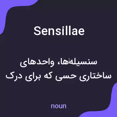 معنی sensillae به فارسی معنی sensillae به فارسی