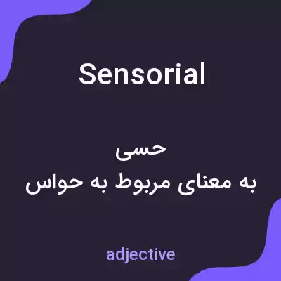 معنی sensorial به فارسی معنی sensorial به فارسی