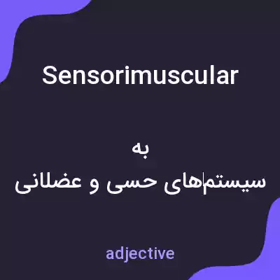 معنی sensorimuscular به فارسی معنی sensorimuscular به فارسی
