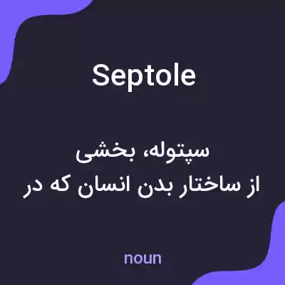 معنی septole به فارسی معنی septole به فارسی