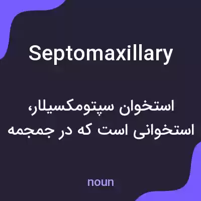 معنی septomaxillary به فارسی معنی septomaxillary به فارسی