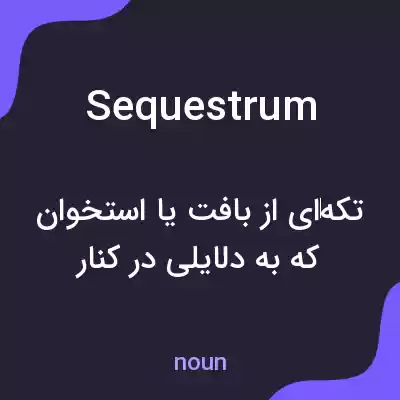معنی sequestrum به فارسی معنی sequestrum به فارسی