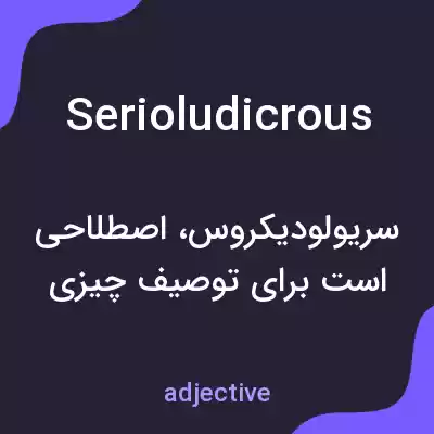 معنی serioludicrous به فارسی معنی serioludicrous به فارسی